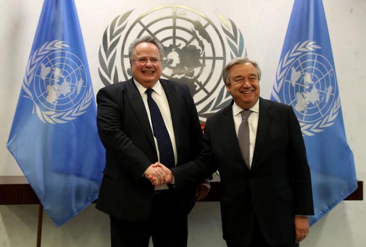UNSG and Greek FM to discuss the Cyprus problem during a meeting in New York