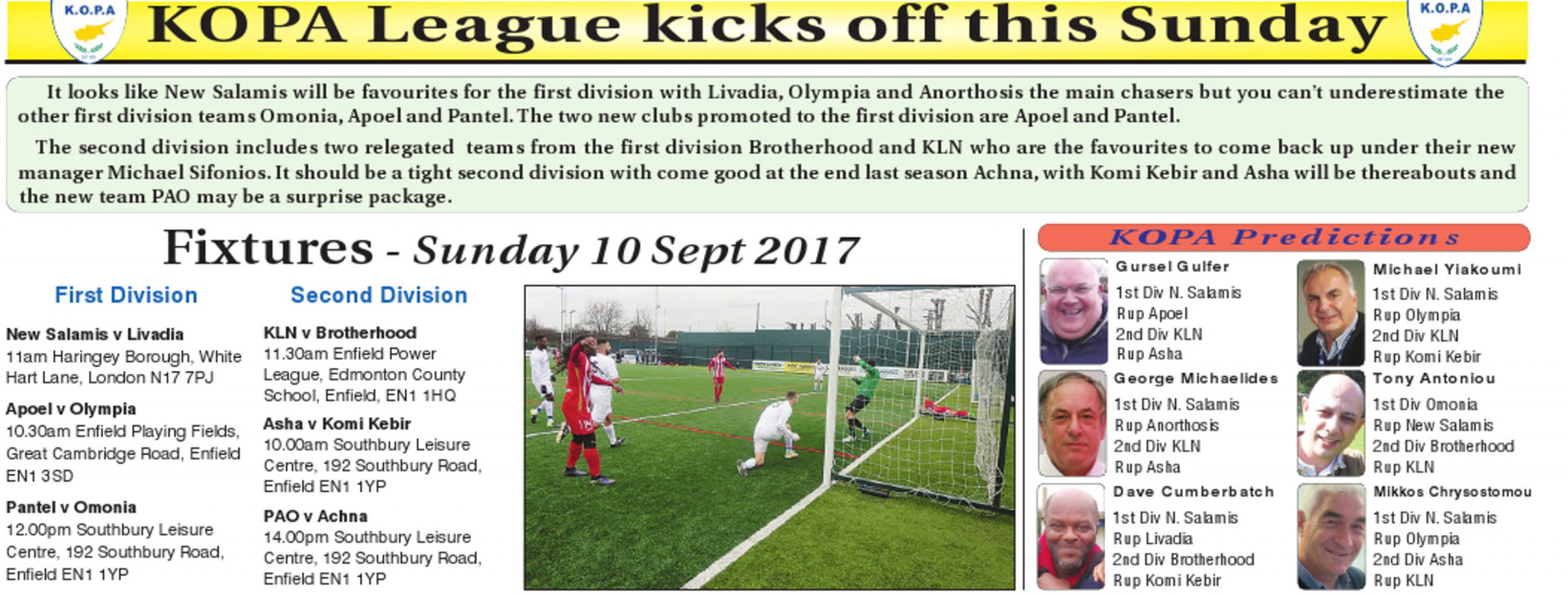 KOPA League kicks off tomorrow with fixtures and predictions