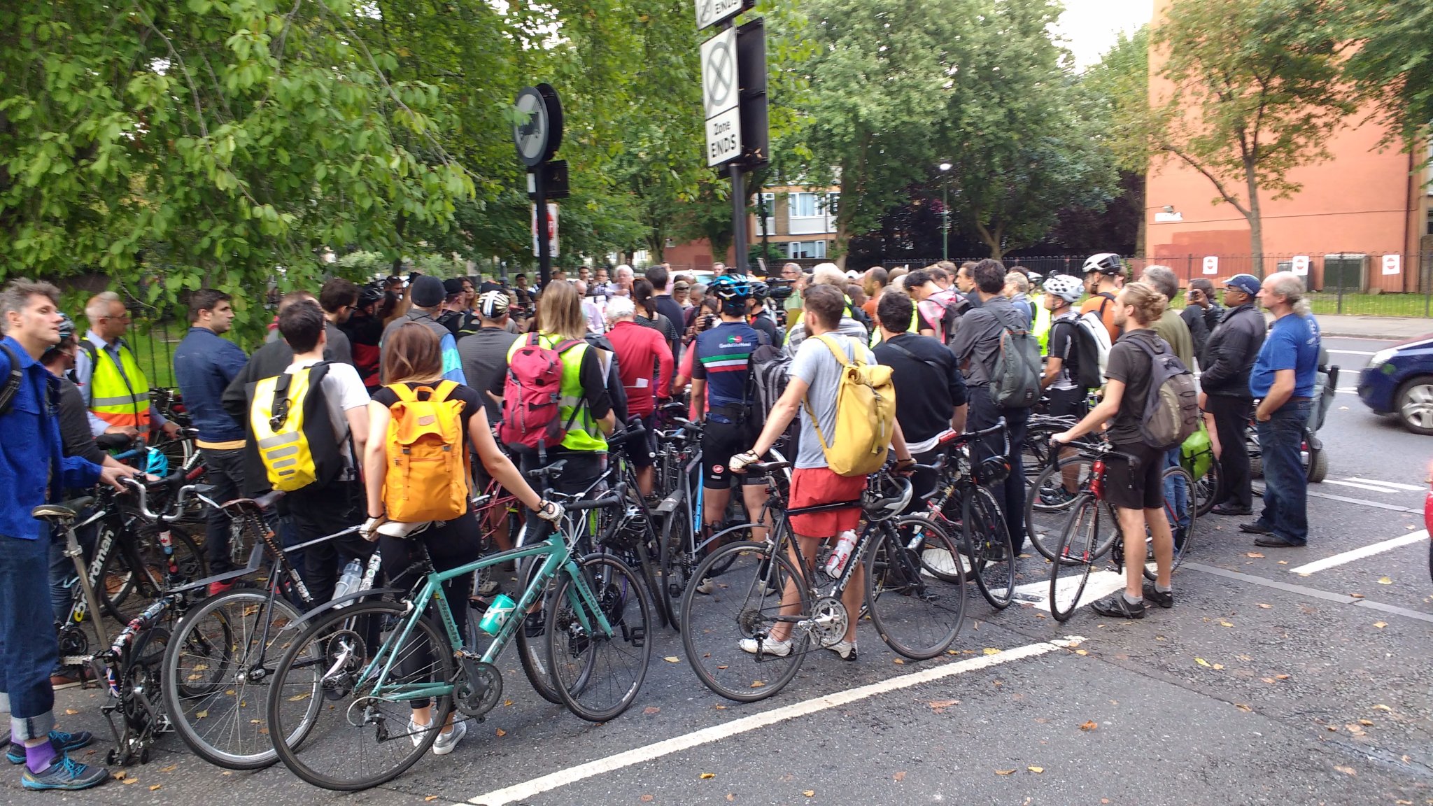 Protesters bring traffic to standstill after Holloway cyclist death