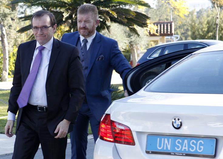 UN Cyprus envoy visits for farewell meetings