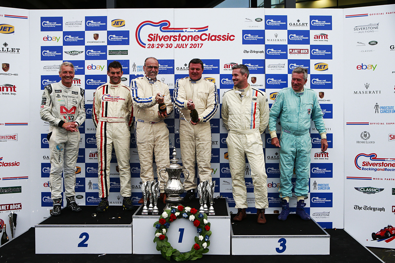 Theo Paphitis helps steal the show in Classic Celebrity Challenge at Silverstone