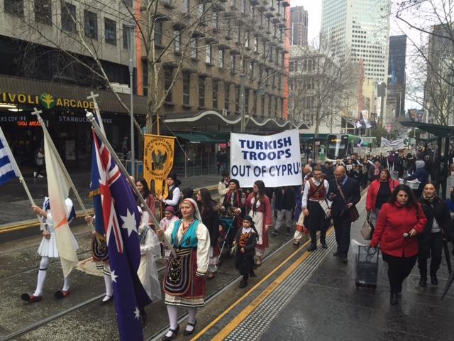 For the 43rd year at the steps of the Victorian Parliament in Australia for Cyprus