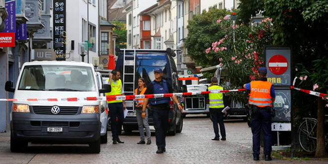 Chainsaw attacker wounds five in Swiss town