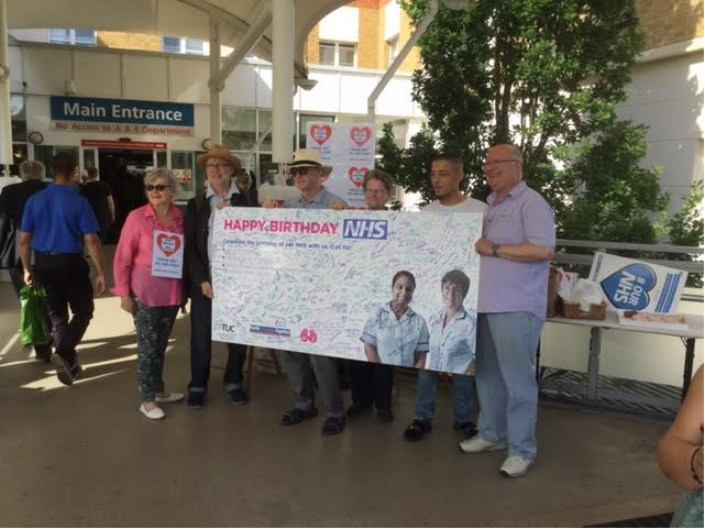 69th Birthday of the NHS celebrated at Barnet Hospital
