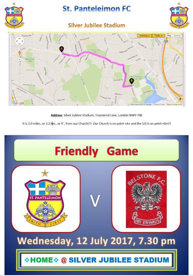 St Panteleimon FC friendly