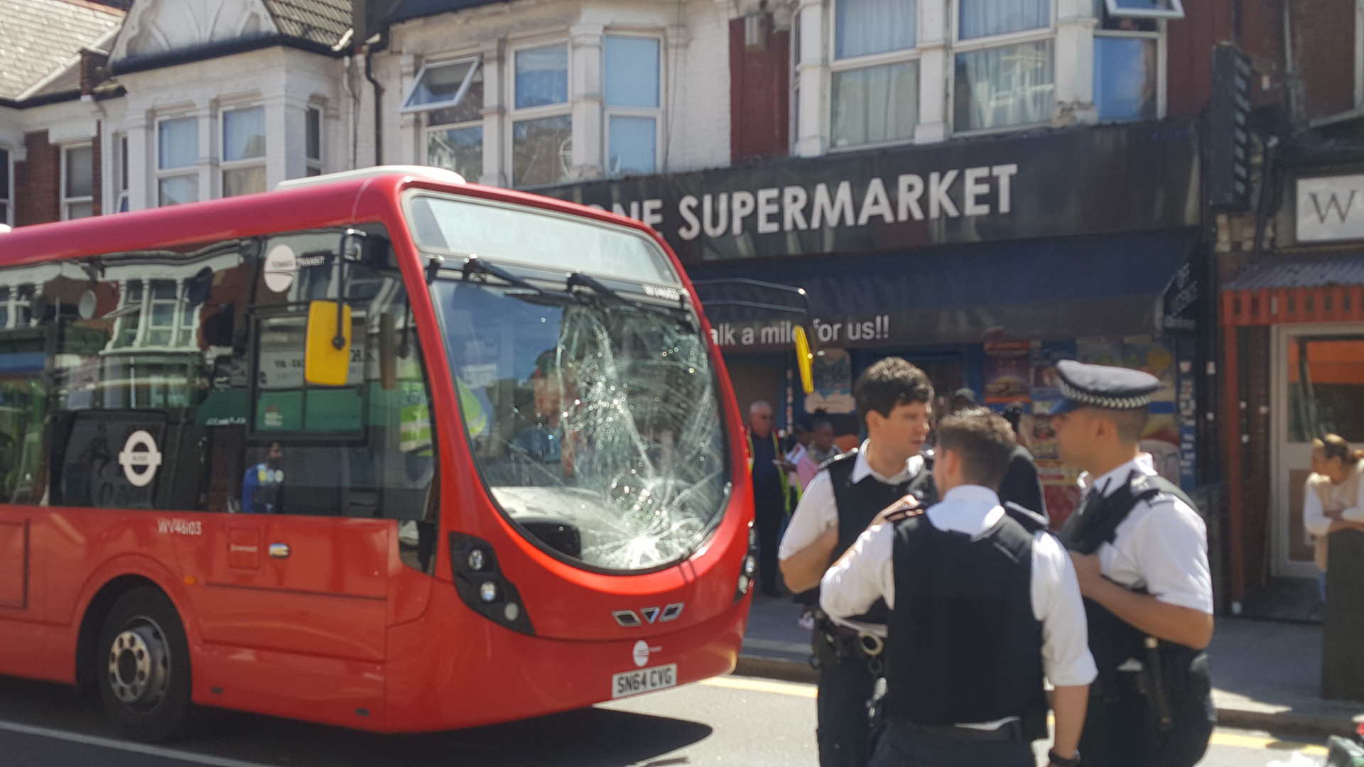 Road collision in Westbury Avenue, Turnpike Lane causing traffic chaos