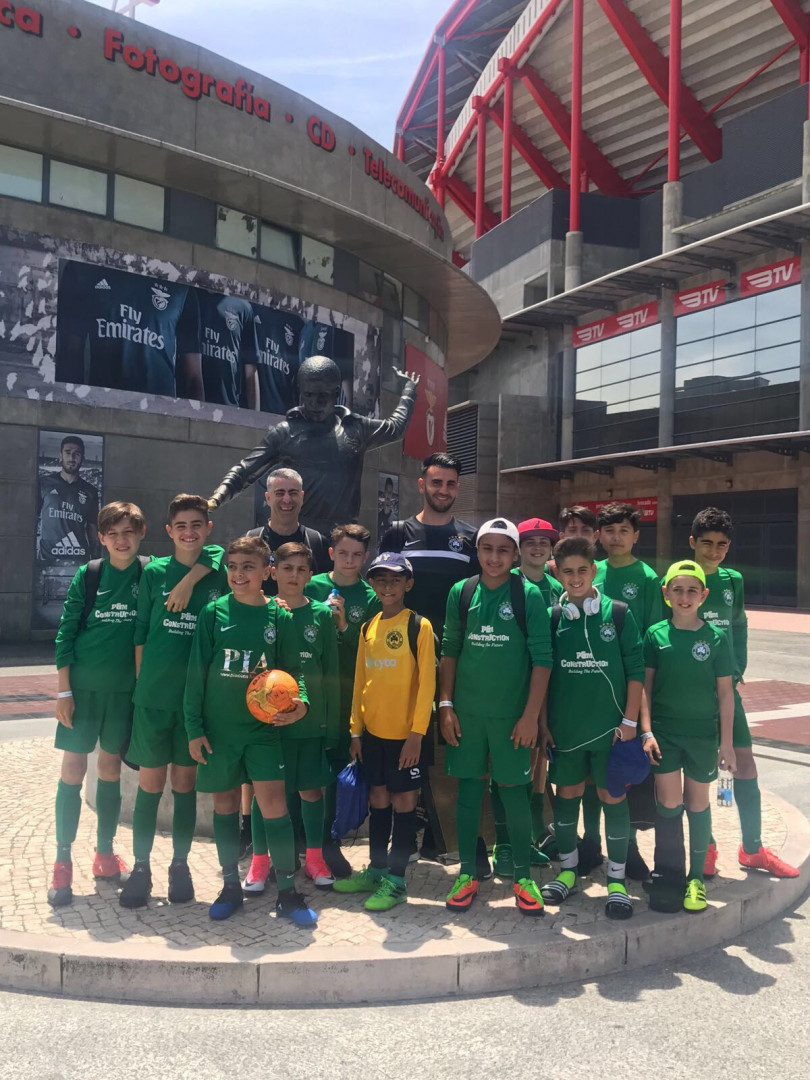 Omonia Youth FC U12 Green visit Benfica’s Stadium of Light