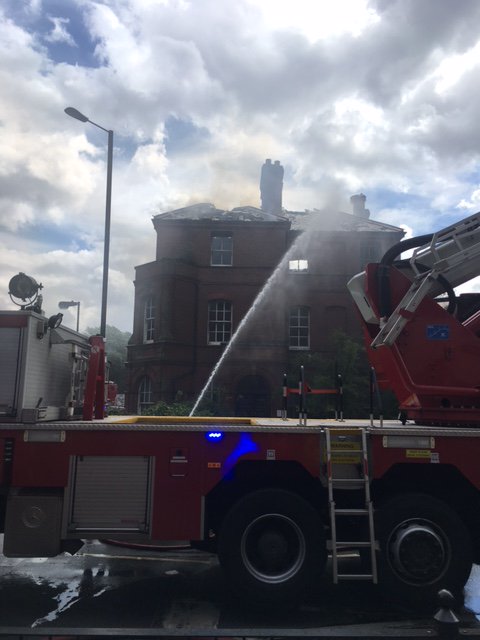 Tottenham – fire at derelict police station