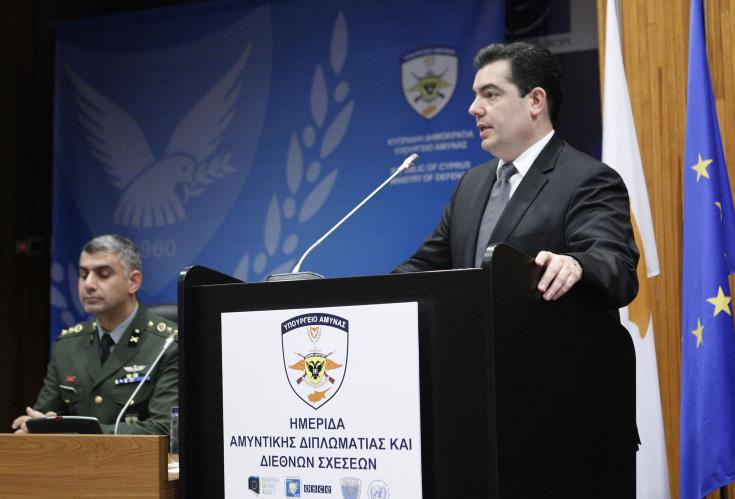 Cyprus’ role will be upgraded if its political problem is solved, Defence Minister says