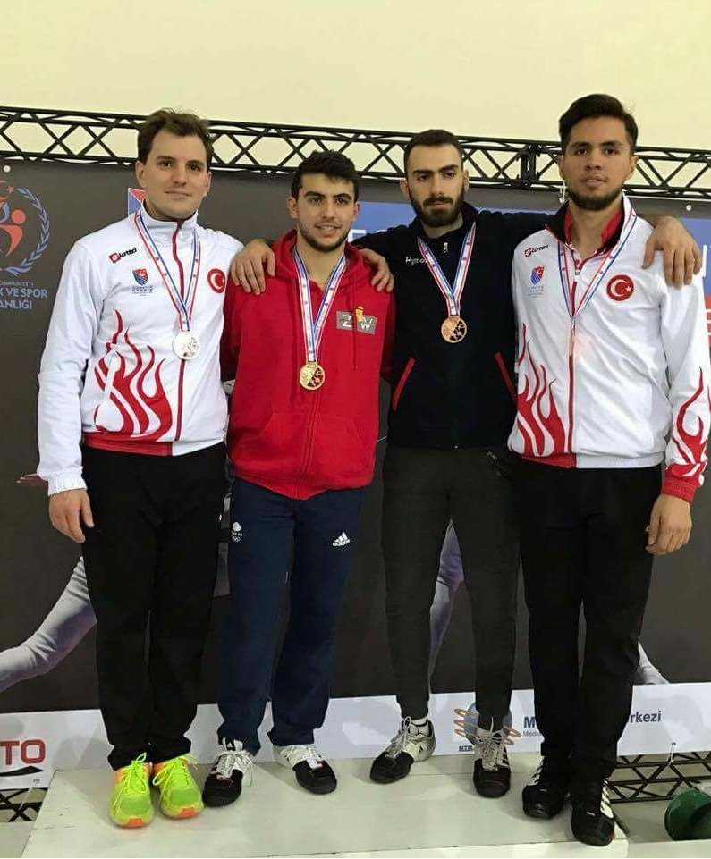 Alexander Tofalides wins Gold in his first fencing tournament representing Cyprus