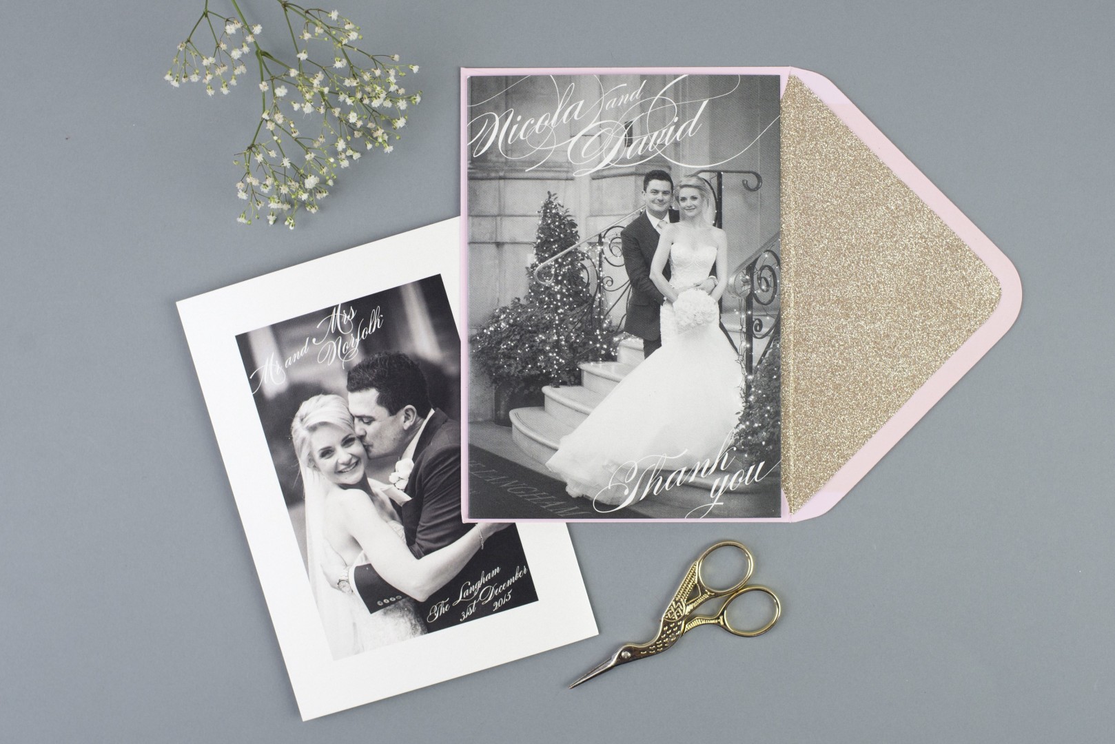 Dimitria Jordan bespoke with glitter envelope 17.11.2016