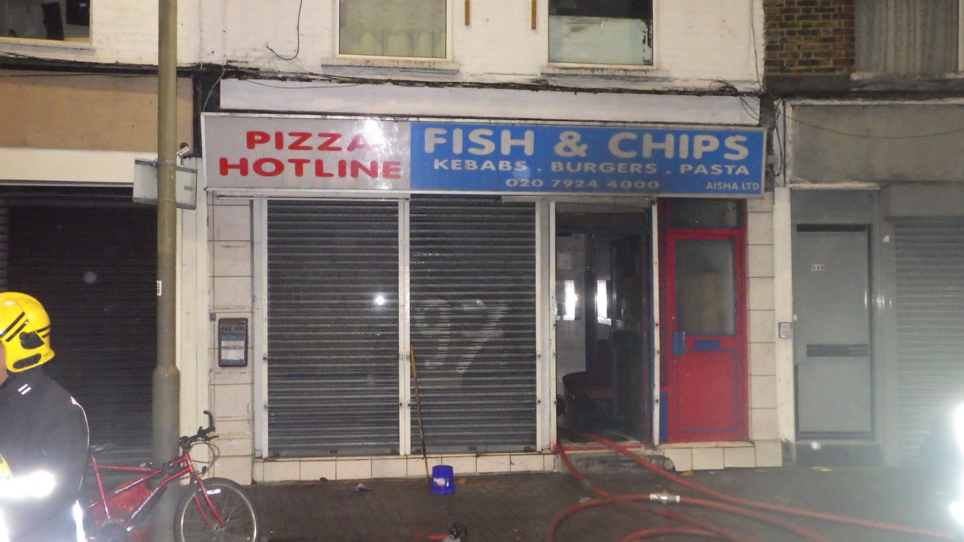 Fish and chip shop fire