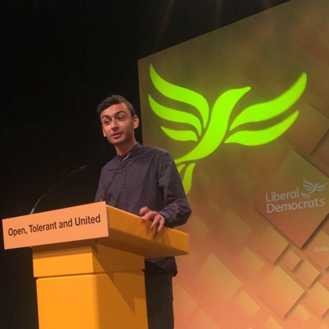 Young UK Cypriot speaks at the Liberal Democrat conference