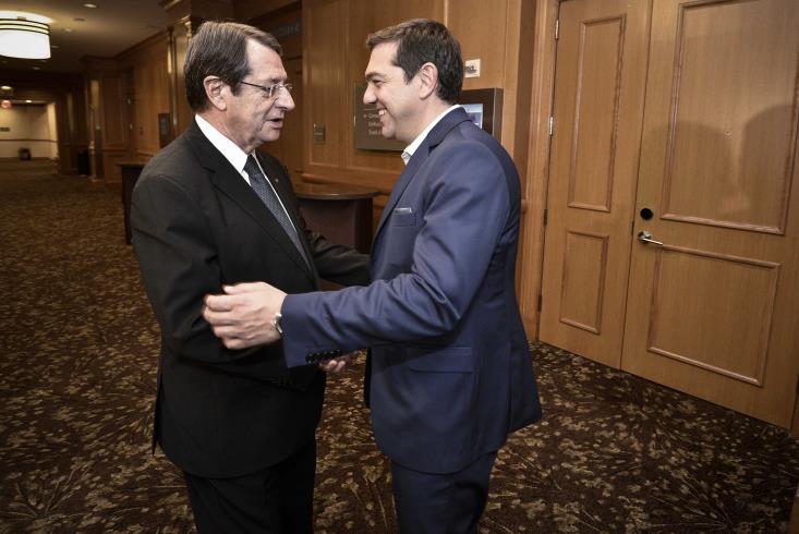 Anastasiades – Tsipras discuss Cyprus issue in New York