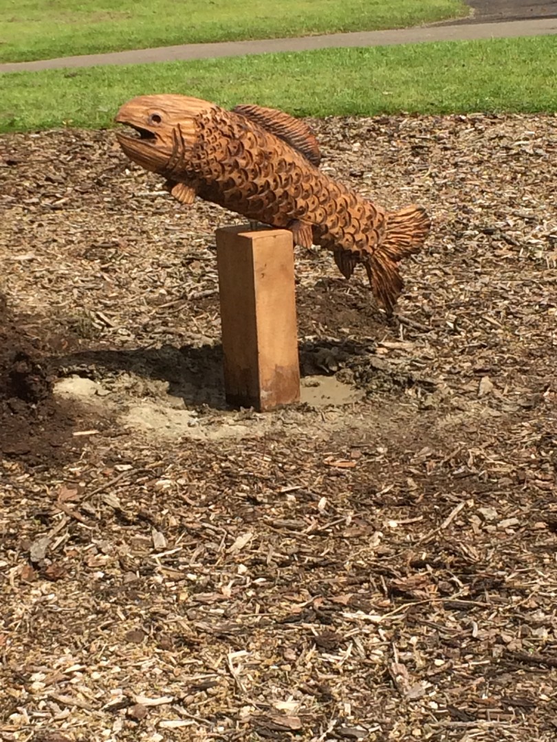 Have you seen stolen fish sculpture?