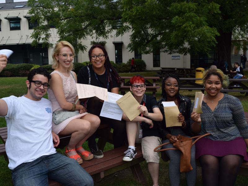 Pupils celebrate A Level exam success in Barnet
