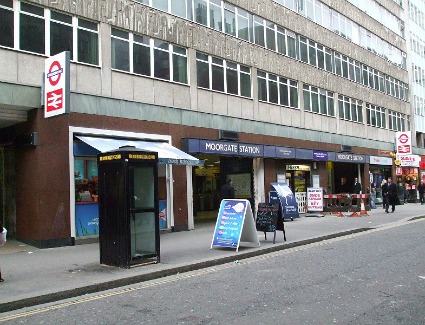 Moorgate railway station fire