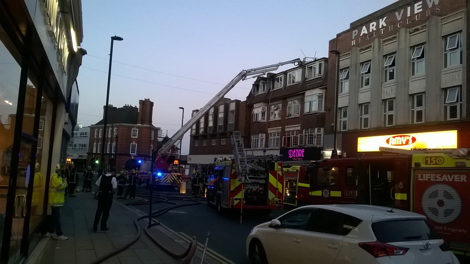 Three rescued from Palmers Green flat fire