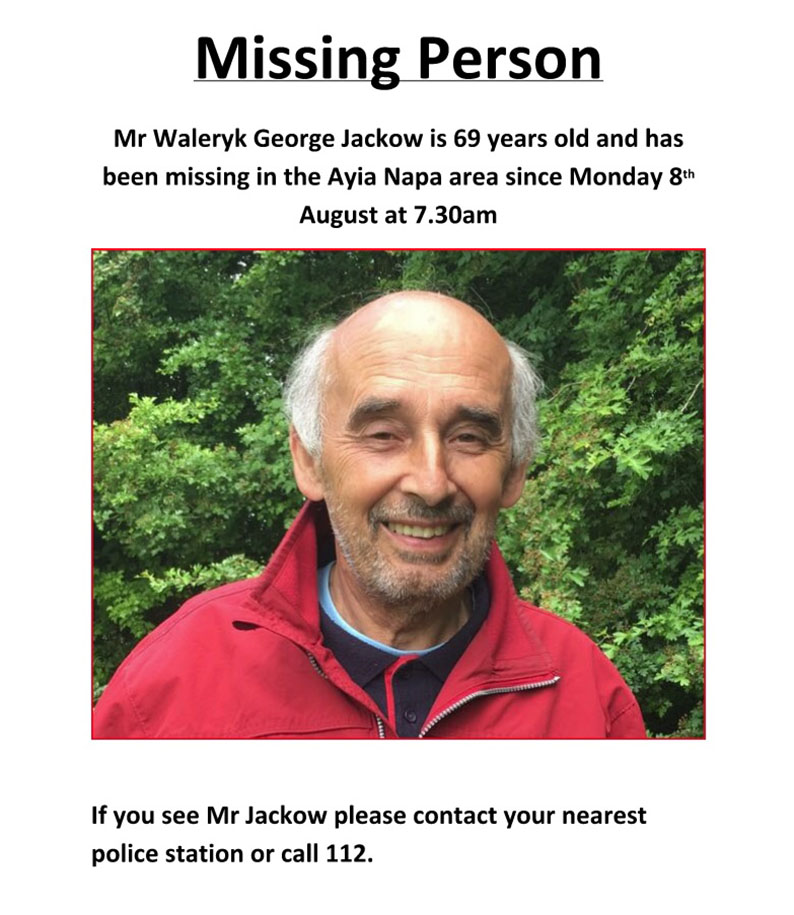 British man missing from Ayia Napa in Cyprus