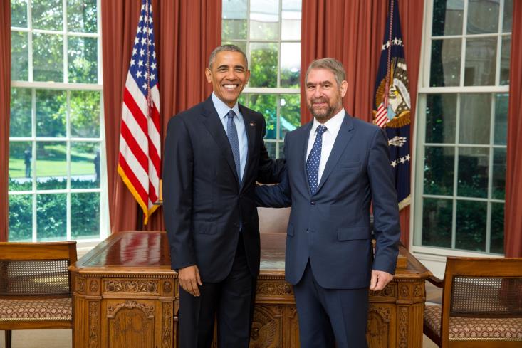 US President Barack Obama pledges to continue supporting efforts to reunify Cyprus