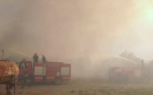 12 year old started another fire in Cyprus