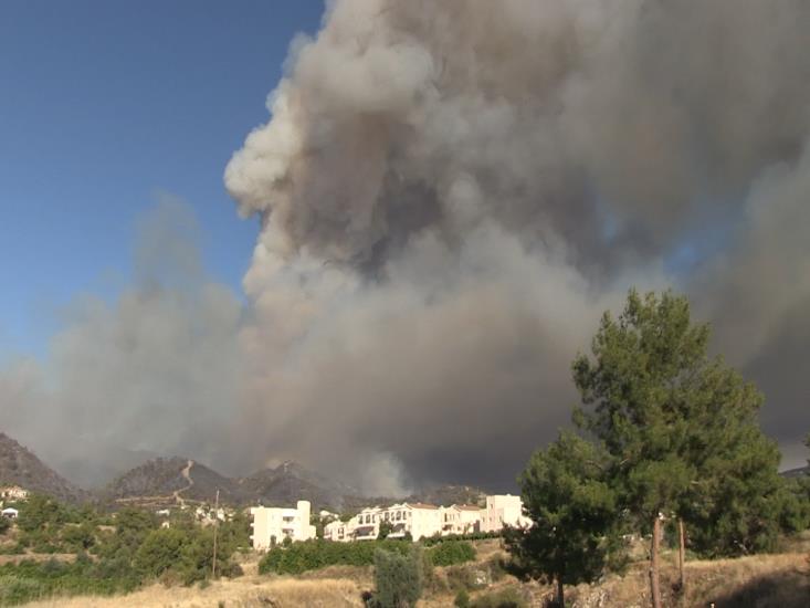 Akinci and political parties conveyed their condolences to the families of the two fire-fighters who lost their lives