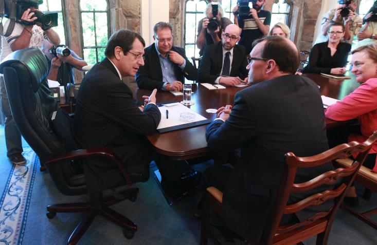 President asks Eide to put down on paper state of play in Cyprus talks