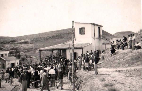 The blood of striking workers in Mavrovouni, Cyprus, March 1948