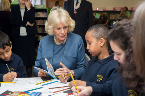 Young Islington readers meet The Duchess of Cornwall at Islington Central Library