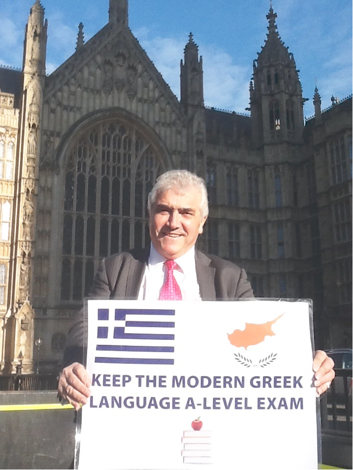Stephen Alambritis expands campaign to safeguard A Level Modern Greek exam