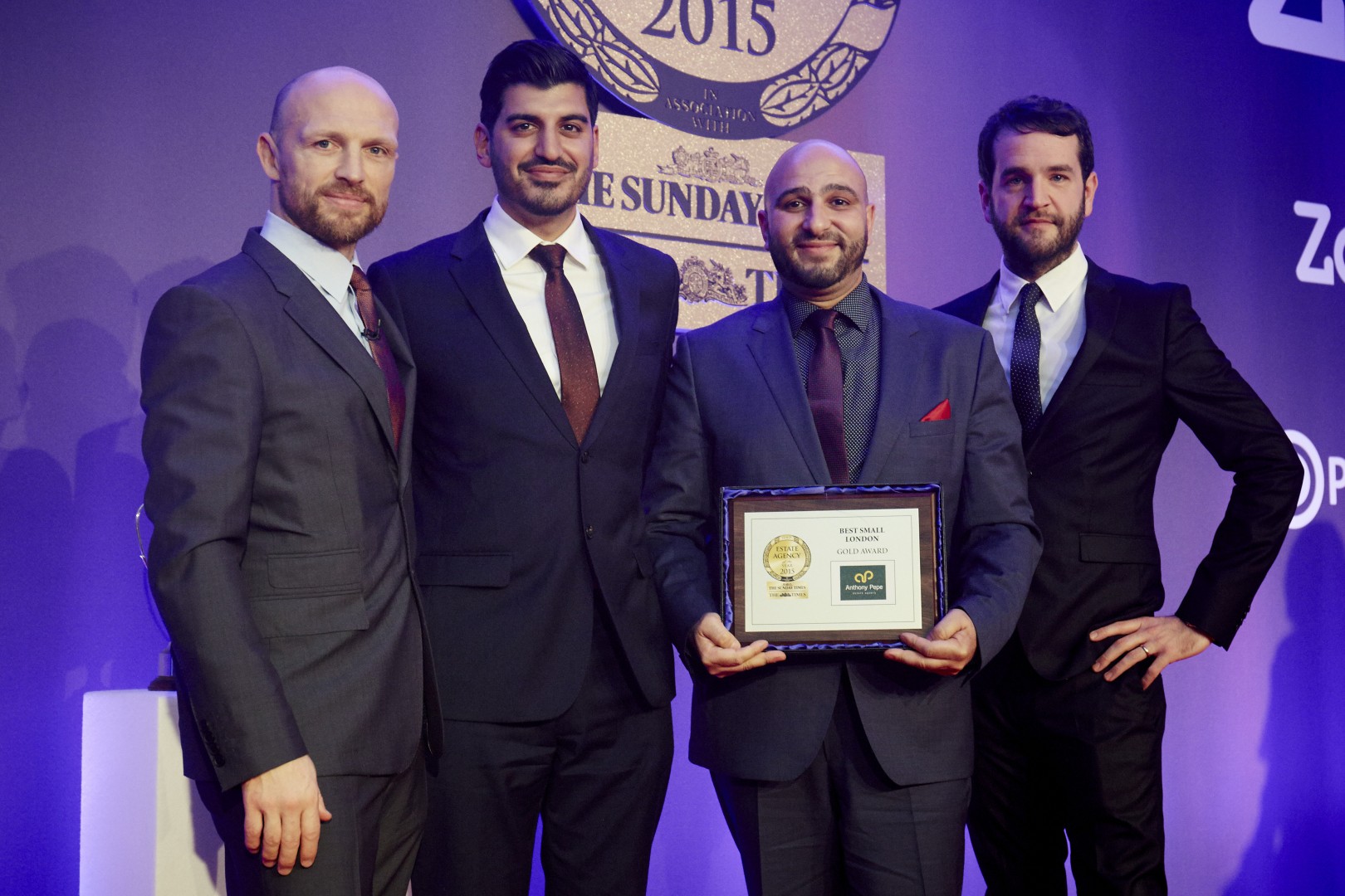 Anthony Pepe Estate Agents awarded at The Estate Agency of the Year Awards 2015