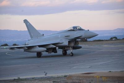 First four Typhoon fighter jets have arrived in Akrotiri,Cyprus