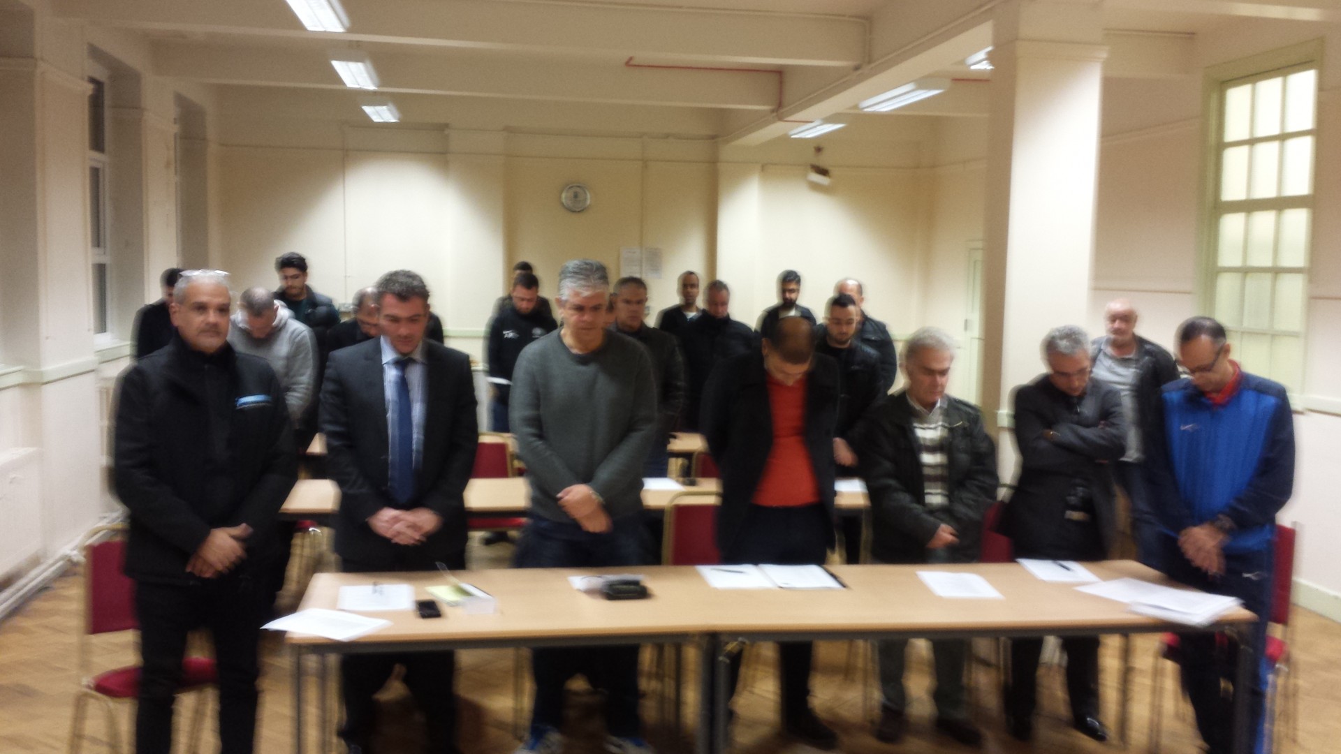 KOPA Football League one minute silence observed to honour the victims of the Paris tragedy