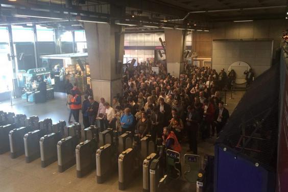 Train derailment at Waterloo