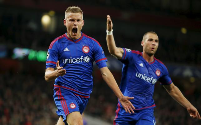 Arsenal’s Champions League hopes hit by Olympiakos defeat