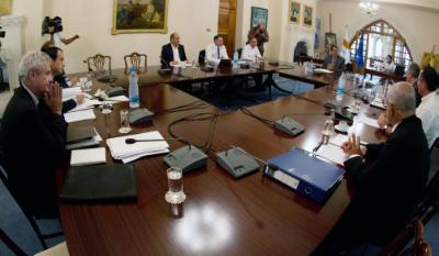 Ο Πρόεδρος της Δημοκρατίας κ. Νίκος Αναστασιάδης προεδρεύει σύσκεψης των Αρχηγών των Κοινοβουλευτικών Κομμάτων, Λευκωσία 8 Σεπτεμβρίου 2015.
