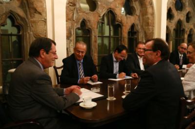 Ο Πρόεδρος της Δημοκρατίας κ. Νίκος Αναστασιάδης δέχεται τον Ειδικό Σύμβουλο του Γ.Γ. του ΟΗΕ για το Κυπριακό κ. Espen Barth Eide, Λευκωσία 1 Σεπτεμβρίου 2015.