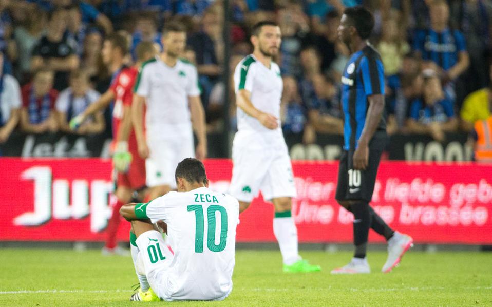 Panathinaikos crumble in Champions League second half at Bruges