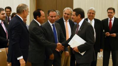 Ο Πρόεδρος της Δημοκρατίας κ. Νίκος Αναστασιάδης δέχεται τους Αρχηγούς των Διπλωματικών Αποστολών (ΑΔΑ) της Δημοκρατίας στο εξωτερικό, Λευκωσία 31 Ιουλίου 2015.