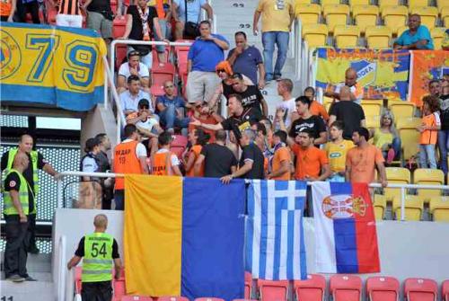 Flag fracas at the Apoel game why no sign of their national Cypriot flag?