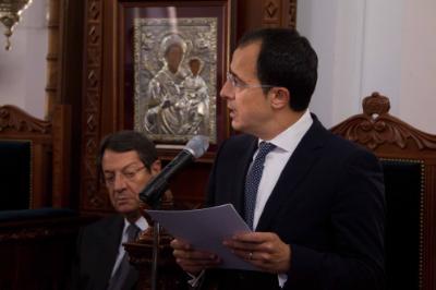Ο Πρόεδρος της Δημοκρατίας κ. Νίκος Αναστασιάδης στο επίσημο μνημόσυνο για τους πεσόντες της τουρκικής εισβολής, Λευκωσία 20 Ιουλίου 2015.