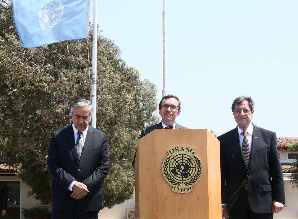 Turkish Cypriot leader says that they are ready to discuss the system of guarantees, but not Turkey’s guarantees