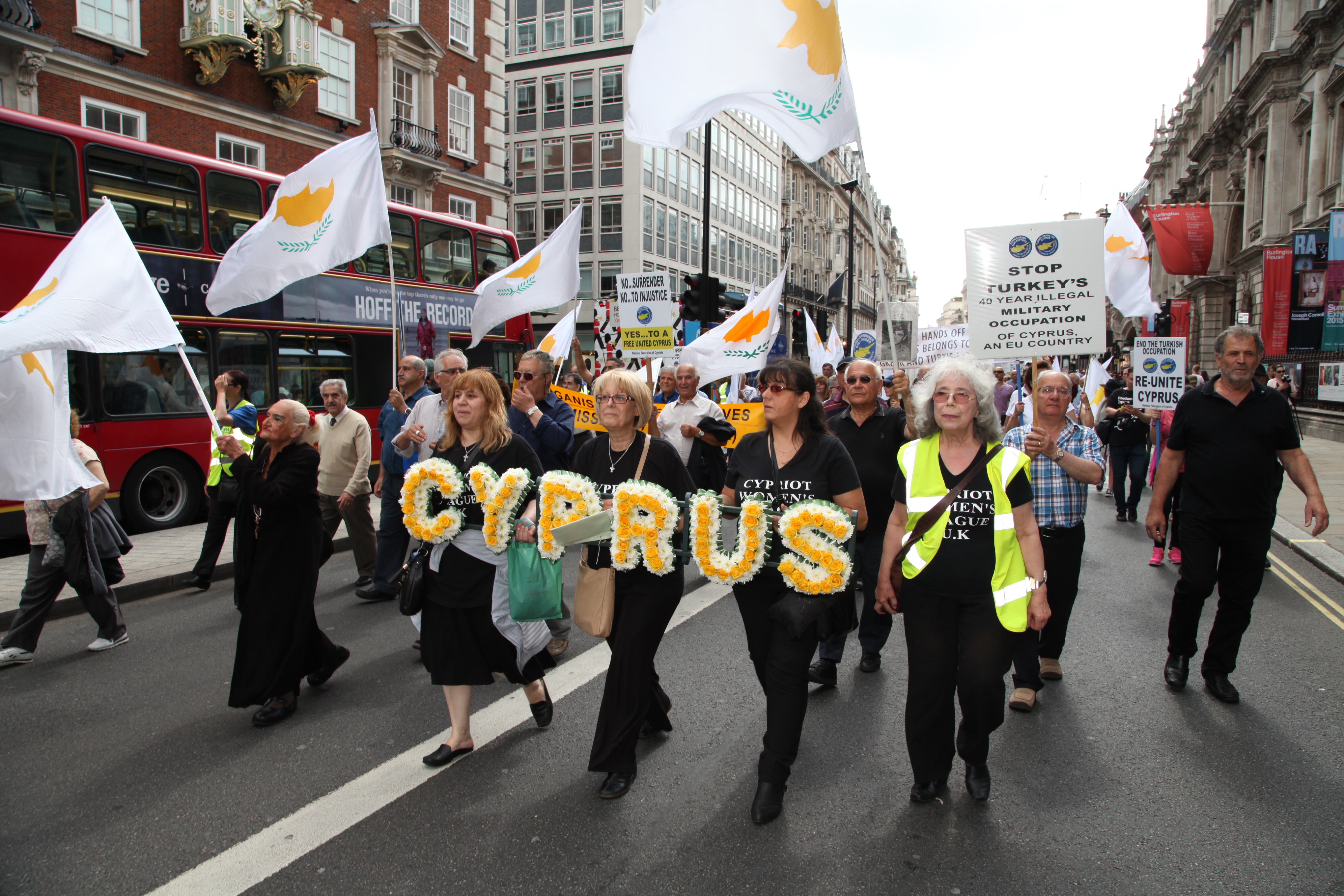 UK CYPRIOTS DEMAND AN END TO TURKEY’S INJUSTICES IN CYPRUS