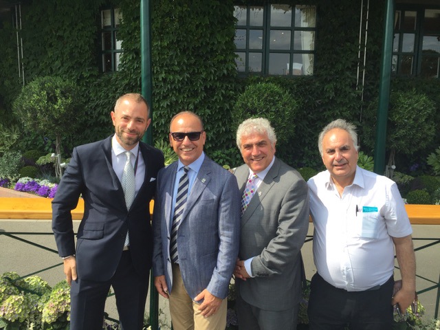 Cypriots enjoying the tennis at Wimbledon