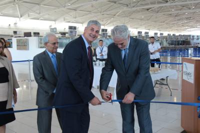 Εγκαίνια Έκθεσης Φωτογραφίας για τα Οικογενειακά Γεύματα του Παγκόσμιου Οργανισμού Τροφίμων (WFP) στο Διεθνές Αεροδρόμιο Λάρνακας. Η έκθεση εγκαινιάστηκε από τον Χρήστο Στυλιανίδη, Επίτροπο της Ευρωπαϊκής Ένωσης, αρμόδιο για την παροχή ανθρωπιστικής βοήθειας και τη διαχείριση κρίσεων.