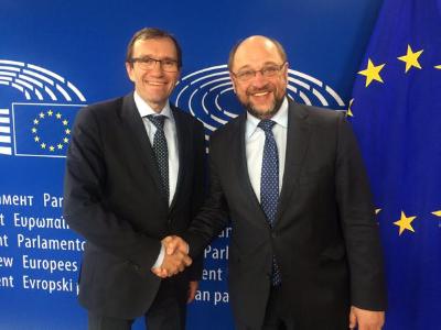 MartinSchulz and Espen Barth Eide