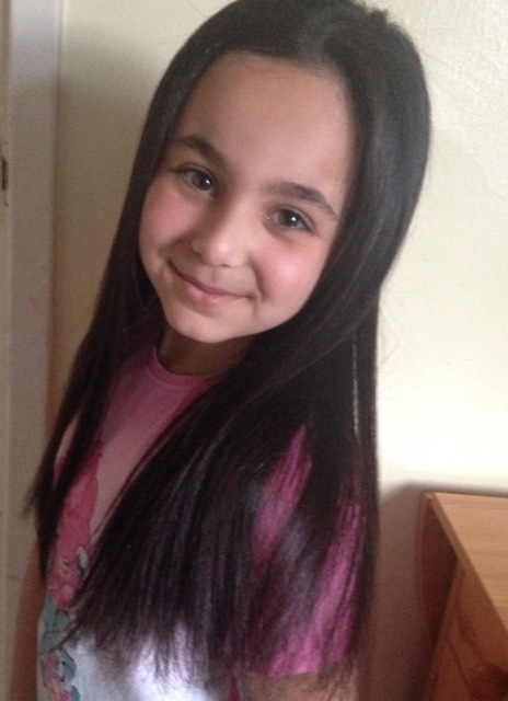 Young Cypriot cutting off her locks for charity!