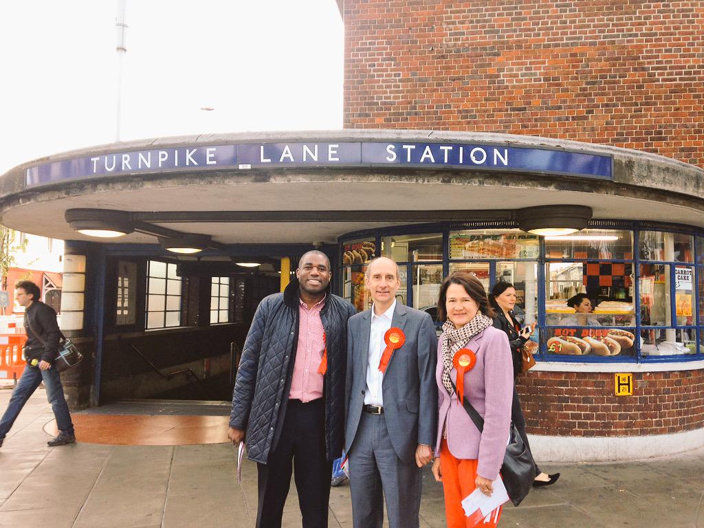 Lord Adonis Campaigning in Turnpike Lane