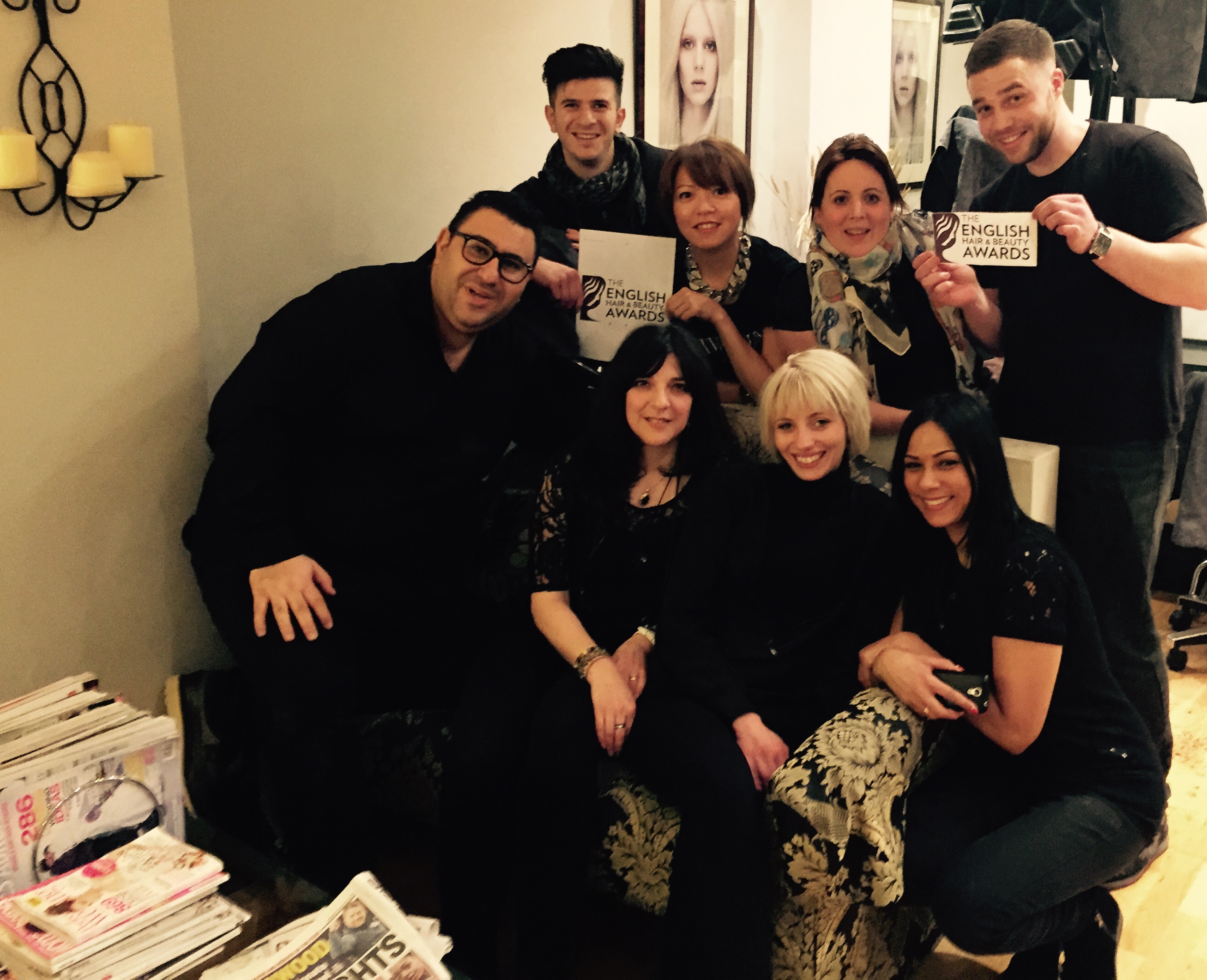 Pure Aveda Enfield finalists in English Hair and Beauty Awards