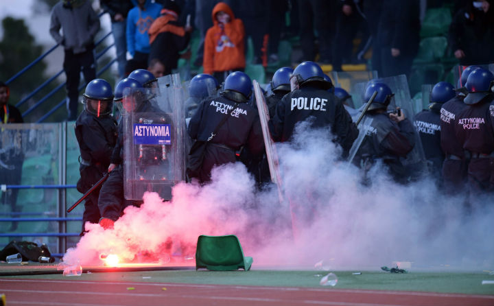 41 fans arrested after fiery football game between AEL v Apoel
